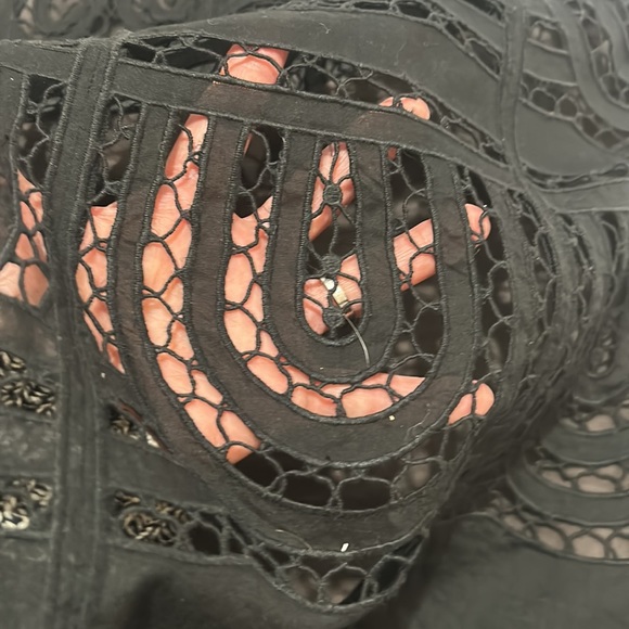 ANNE TAYLOR LACE BLACK SKIRT KNEE LENGTH IN SIZE 6 - Picture 6 of 6